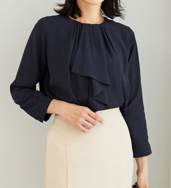 BELLUNA（ベルーナ）の「＜セレモニースタイル＞ボウタイデザインブラウス（ブラウス）」｜詳細画像