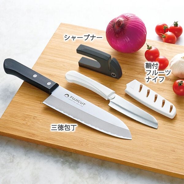 「燕三条製包丁・シャープナー３点セット（その他キッチン用品）」｜詳細画像