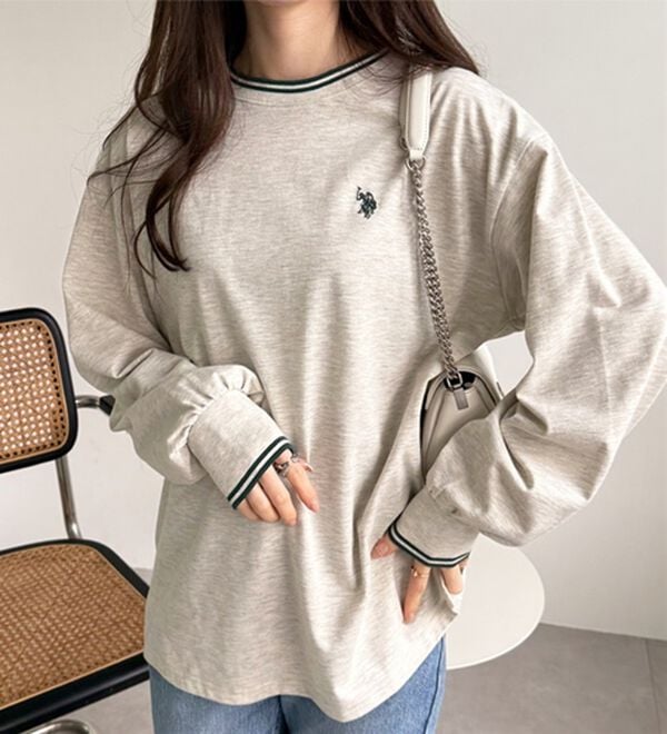 GeeRA（ジーラ）の「【Ｕ．Ｓ．　ＰＯＬＯ　ＡＳＳＮ．】配色ラインロンＴ（カットソー）」｜詳細画像