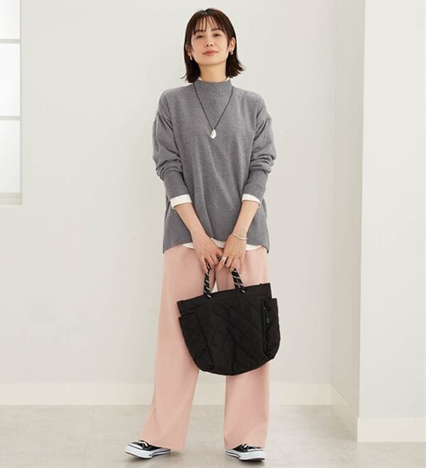 BELLUNA（ベルーナ）の「もちもちハイネックゆったりニットプルオーバー（ニット・セーター）」｜詳細画像