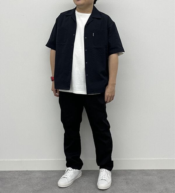 「＜ダンロップ・リファインド＞さっと羽織るサッカーシャツジャケット（メンズシャツ）」｜詳細画像