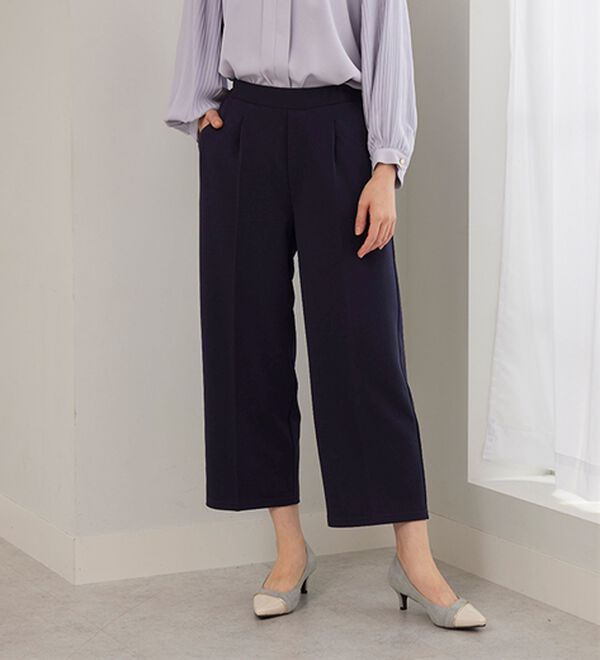 BELLUNA（ベルーナ）の「＜セレモニースタイル＞ジョーゼット素材ワイドパンツ（ワイドパンツ・ガウチョ）」｜詳細画像