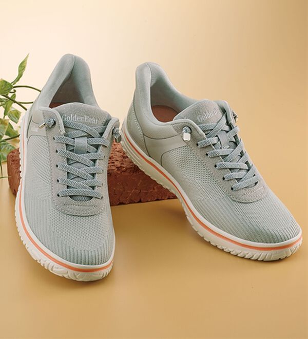 「＜ゴールデンベア＞立ったまま履ける楽ｉｎニットスニーカー（スニーカー）」｜詳細画像