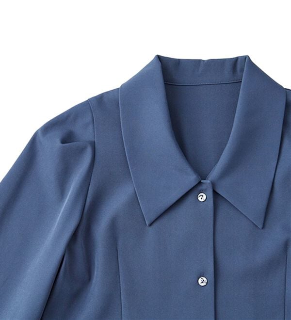 RANAN（ラナン）の「クラシカルカラーシャツワンピ（シャツワンピース）」｜詳細画像