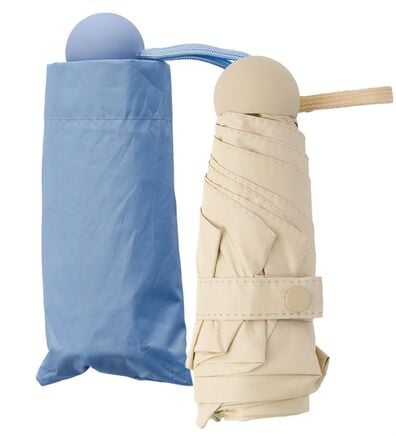 「【２色組】晴雨兼用　コンパクト遮熱日傘（レイングッズ）」