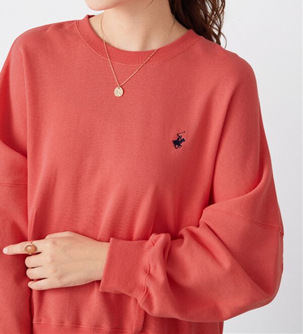 Viola e Viola（ヴィオラ エ ヴィオラ）の「【ビバリーヒルズポロクラブ】コクーンシルエットスウェット（カットソー）」｜オレンジ