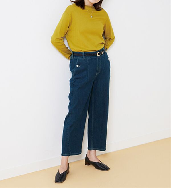 BELLUNA（ベルーナ）の「バルーンシルエットデニムパンツ（ワイドパンツ・ガウチョ）」｜詳細画像