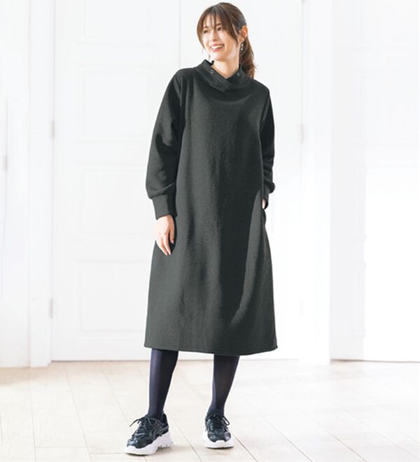 ルフラン（ルフラン）の「【３色組】裏起毛でほっこり暖かワンピース（カットソーワンピース）」｜詳細画像