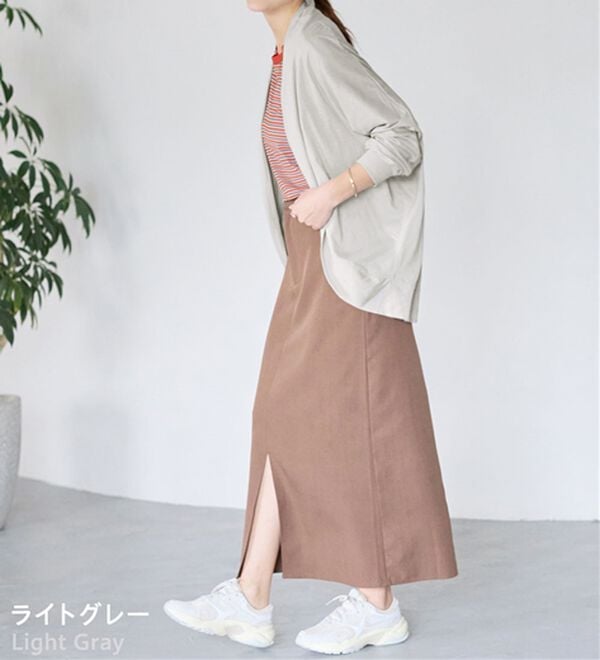 Viola e Viola（ヴィオラ エ ヴィオラ）の「【５つの機能付】ＵＶ対策に！ひんやり　ゆるドルマンカーディガン（ニットカーディガン）」｜詳細画像