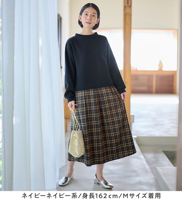 Viola e Viola（ヴィオラ エ ヴィオラ）の「楽ちんコーデドッキングワンピ（ドッキングワンピース）」｜詳細画像