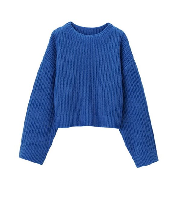 GeeRA（ジーラ）の「ラーベン編モヘアタッチニットトップス（ニット・セーター）」｜詳細画像