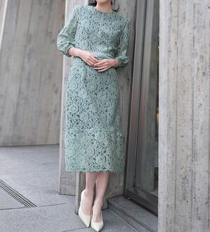 RANAN（ラナン）の「配色デザインレースワンピース（その他ワンピース）」｜詳細画像