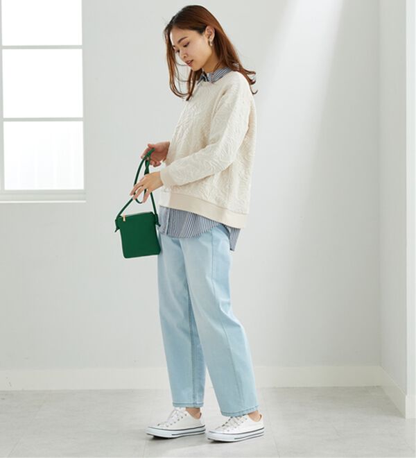 BELLUNA（ベルーナ）の「花柄ふくれジャカード素材プルオーバー（カットソー）」｜詳細画像