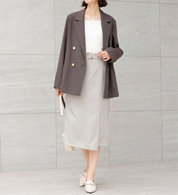 GeeRA（ジーラ）の「洗える！ストレッチカセットスーツ（その他ワンピース）」｜詳細画像