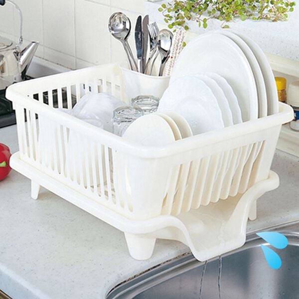 「水が流れる水切りかご（水まわり・コンロまわり用品）」｜詳細画像