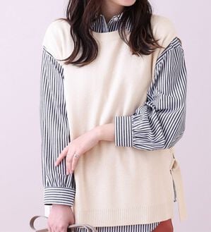 BELLUNA（ベルーナ）の「Ｄカン使いニットベスト（ベスト）」｜詳細画像