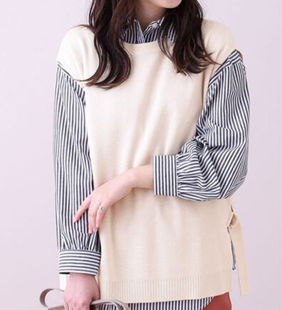 BELLUNA（ベルーナ）の「Ｄカン使いニットベスト（ベスト）」