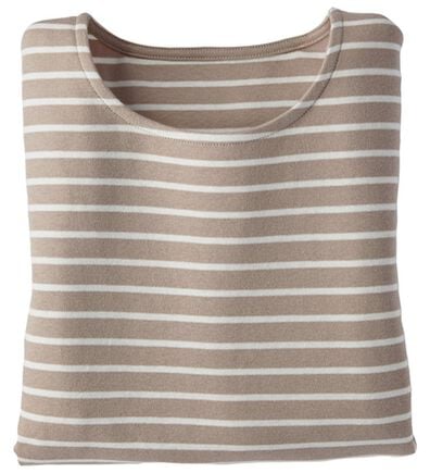 BELLUNA（ベルーナ）の「＜＆ｃｏｃｏｃｈｉ＞ハピネスコットン１００％なめらかボーダープルオーバー（カットソー）」