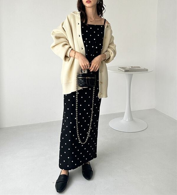 GeeRA（ジーラ）の「楽ちん！ペプラムキャミワンピース（カットソーワンピース）」｜詳細画像