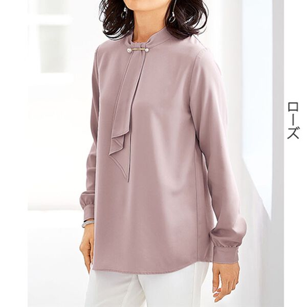 BELLUNA（ベルーナ）の「お手入れ簡単で嬉しいイージーケアブラウス（ボウタイ）（ブラウス）」｜詳細画像