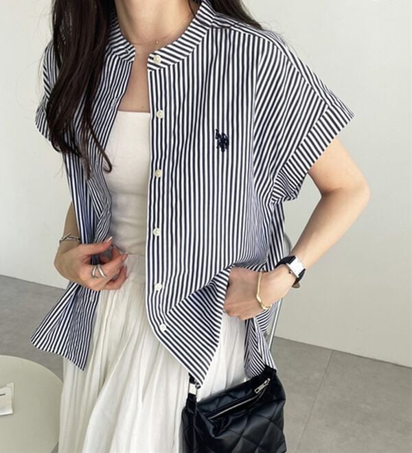 GeeRA（ジーラ）の「【ＵＳ．ＰＯＬＯ．ＡＳＳＮ】フレンチスリーブシャツ（シャツ）」｜詳細画像