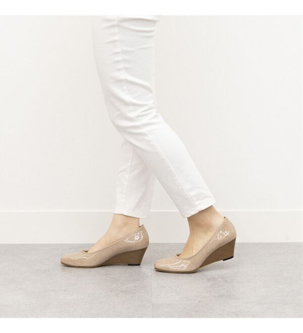 BELLUNA（ベルーナ）の「雨でも安心日本製こだわりウェッジパンプス（パンプス）」｜詳細画像