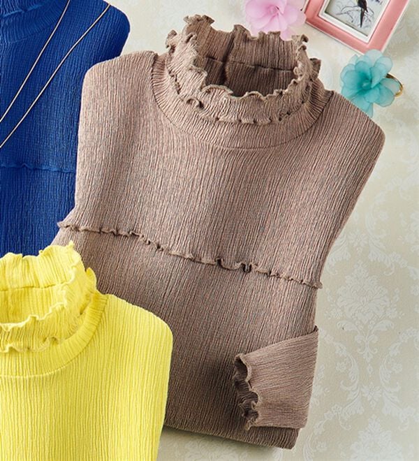 ルフラン（ルフラン）の「メロウ使い楊柳プルオーバー（カットソー）」｜ベージュ