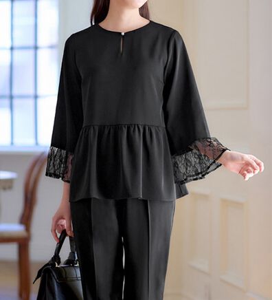 alotta（アロッタ）の「【２点セット】洗える！多機能ペプラムセットアップ（その他スーツ）」