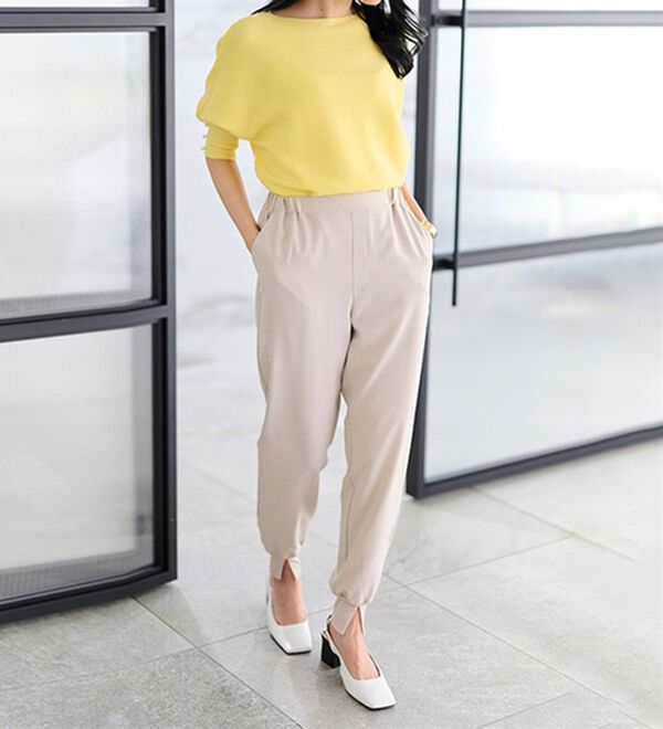 RANAN（ラナン）の「機能付き！裾スリットパンツ（フルレングスパンツ）」｜詳細画像