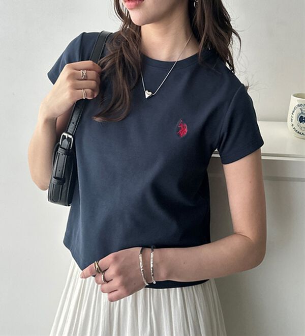 GeeRA（ジーラ）の「【ＵＳ．ＰＯＬＯ．ＡＳＳＮ】汗染み防止ミニＴシャツ（Tシャツ）」｜詳細画像