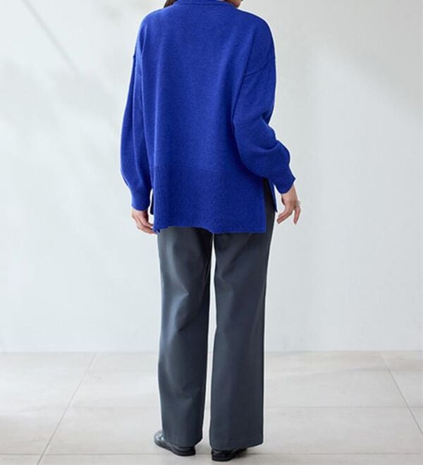 RANAN（ラナン）の「裏起毛美脚シルエットピンタックワイドパンツ（フルレングスパンツ）」｜詳細画像