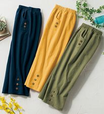 ルフラン（ルフラン）の「【３本組】柔らかふんわり心地いい綿１００％クロップドパンツ＜ポレット＞（クロップドパンツ）」