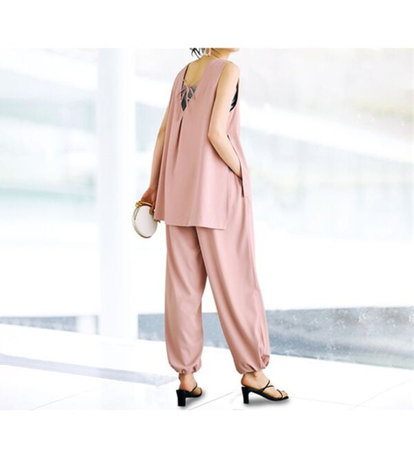 LUENNA セットアップ 夏でも涼しい！綿100％ニットセットアップ - ベルーナ【公式】