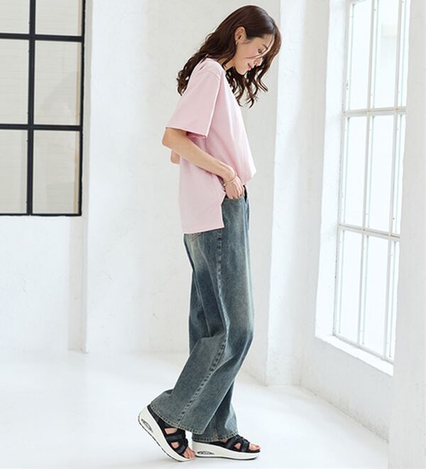 BELLUNA（ベルーナ）の「サッと履けるエアソールスニーカーサンダル（サンダル・ミュール）」｜詳細画像