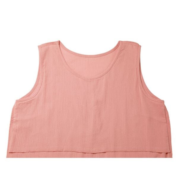 LAVIENNE（ラヴィエンヌ）の「【４色組】１枚でも透けにくい楊柳タンクトップ（肌着・インナーウェア）」｜詳細画像