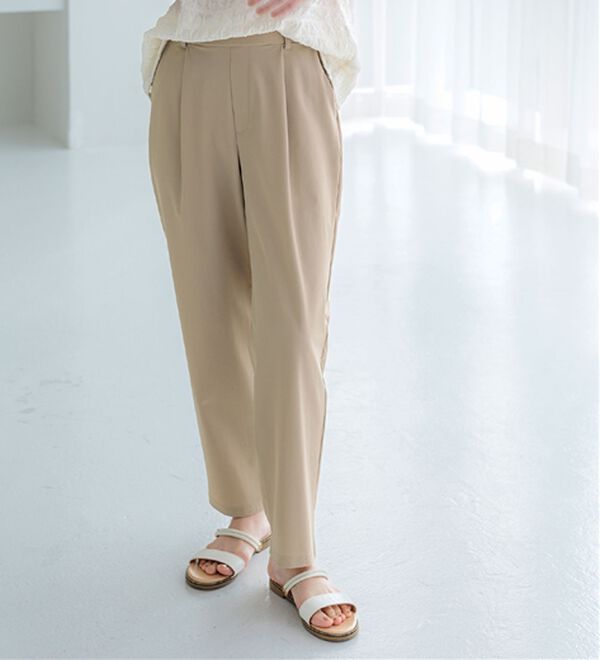 BELLUNA（ベルーナ）の「【接触冷感】シャリのび！速乾テーパードパンツ（テーパードパンツ）」｜詳細画像