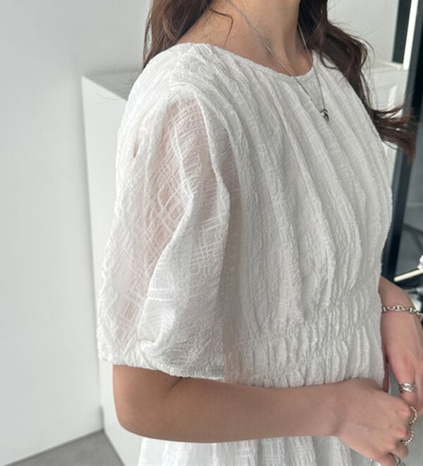 GeeRA（ジーラ）の「前後２ＷＡＹシャーリングチュニック（ブラウス）」｜詳細画像