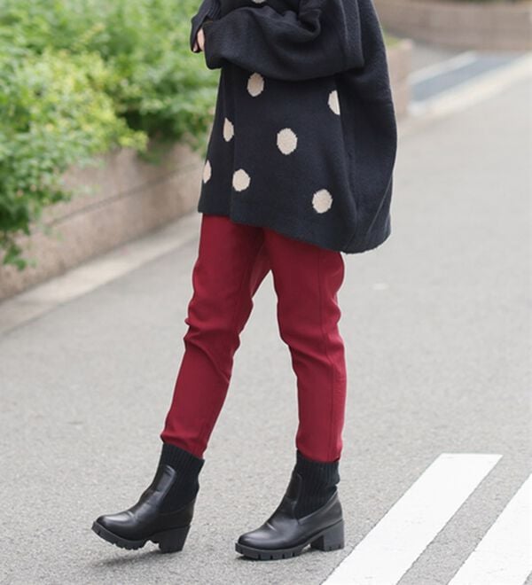 A HAPPY MARILYN（アハッピーマリリン）の「【Ｍ～８Ｌ】楽ちん暖かスキニーパンツ（スリム・スキニーパンツ）」｜詳細画像