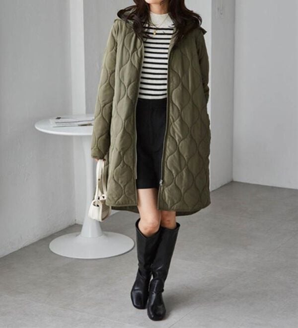 RANAN（ラナン）の「３ｗａｙキルティングロングコート（ロングコート）」｜詳細画像
