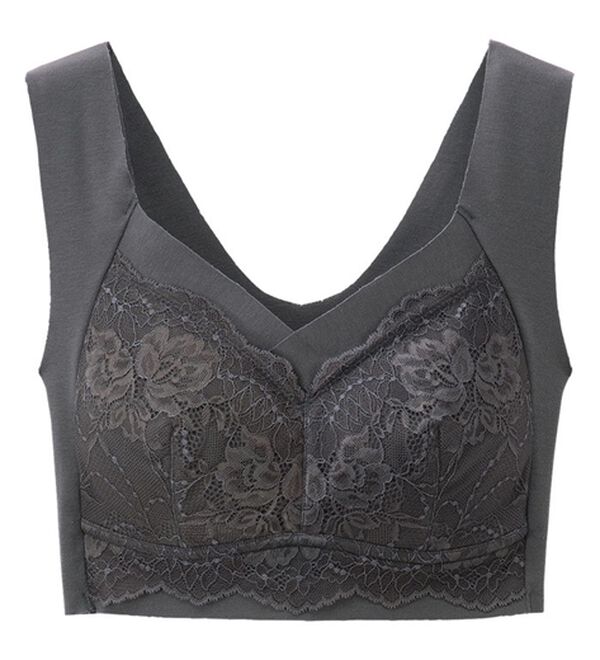 LAVIENNE（ラヴィエンヌ）の「【４色組】楽なママお外に出れる綿混ブラ（ノンワイヤーブラ）」｜詳細画像