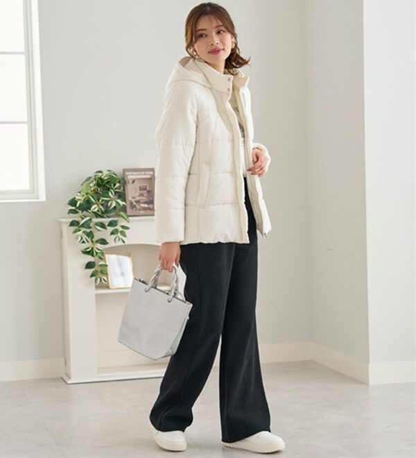 BELLUNA（ベルーナ）の「軽くてあったか！中わたショート丈アウター（ショートコート）」｜詳細画像