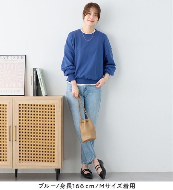 Viola e Viola（ヴィオラ エ ヴィオラ）の「【洗えるニット】着回し力抜群！秋から着られるシンプルニットトップス（ニット・セーター）」｜詳細画像