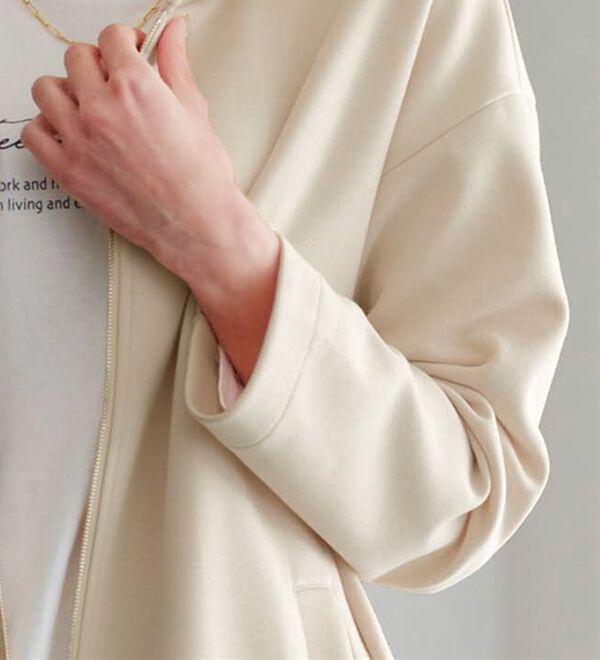 BELLUNA（ベルーナ）の「衿デザインロング丈パーカー（パーカー）」｜詳細画像