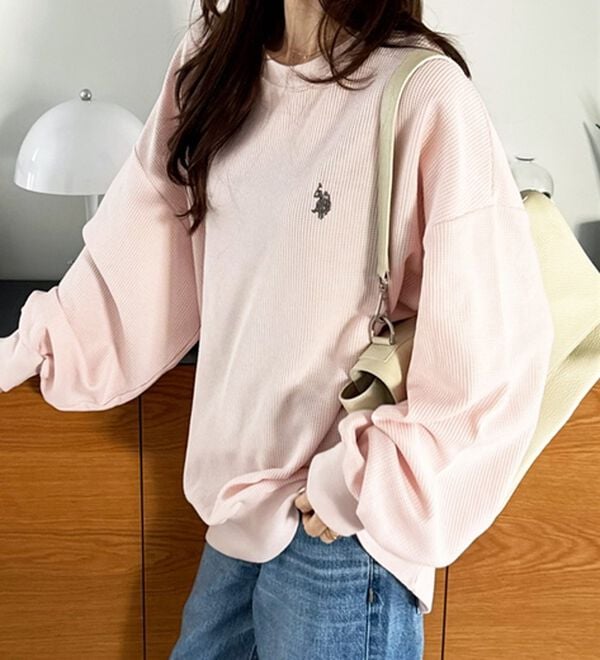 GeeRA（ジーラ）の「【U.S.POLOASSN】オーバーサイズワッフルスウェット（カットソー）」｜詳細画像