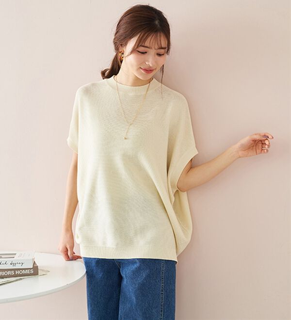 BELLUNA（ベルーナ）の「華奢見せ！ドルマンニットプルオーバー（ニット・セーター）」｜詳細画像