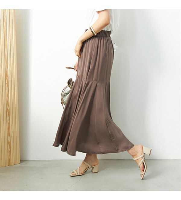 GeeRA（ジーラ）の「切替フレアーロングスカート（ロングスカート）」｜詳細画像