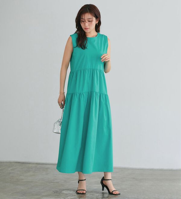 Pierrot（ピエロ）の「ラウンドティアードワンピース（カットソーワンピース）」｜詳細画像