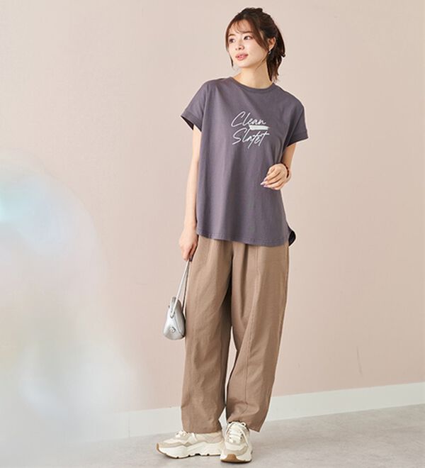 BELLUNA（ベルーナ）の「ひんやリッチコットン大人のゆったりドルマンＴシャツ（カットソー）」｜詳細画像