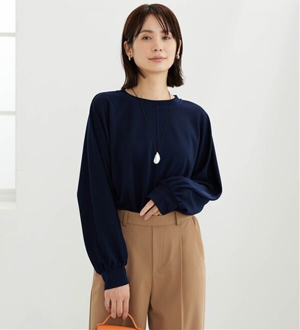 BELLUNA（ベルーナ）の「きれい見えジョーゼット素材Tブラウス（ブラウス）」｜詳細画像