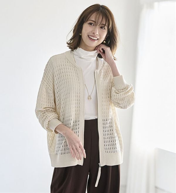 BELLUNA（ベルーナ）の「お腹スッキリ！ダブルインタックワイドパンツ（フルレングスパンツ）」｜詳細画像